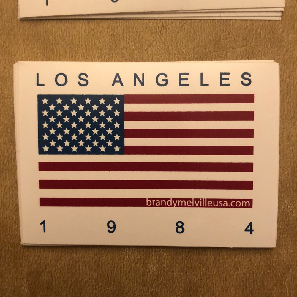 BRANDY MELVILLE NY NEWPORT FLAG STICKERS - Picture 4 of 5